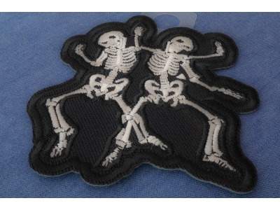 Dancing Skeletons Patch Embroidered