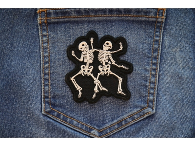 Dancing Skeletons Patch Embroidered