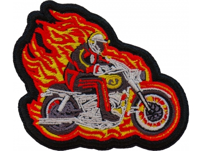 Firemen Biker Patch Embroidered