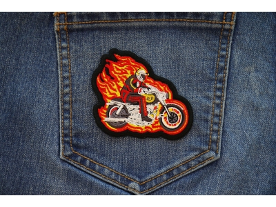 Firemen Biker Patch Embroidered