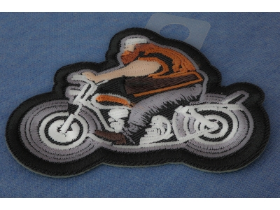 Fat Biker Motorcycle Patch Embroidered