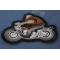 Fat Biker on Motorcycle Patch diagonal view