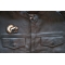 Skunk Patch, Cute Animal Patches shown on leather vest