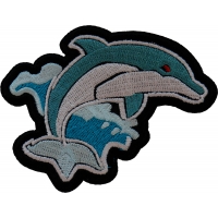 Ocean Dolphin Patch Embroidered