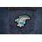 Dolphin Patch shown on jeans