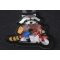 Raccoon Biker on Motorcycle Patch diagonal view
