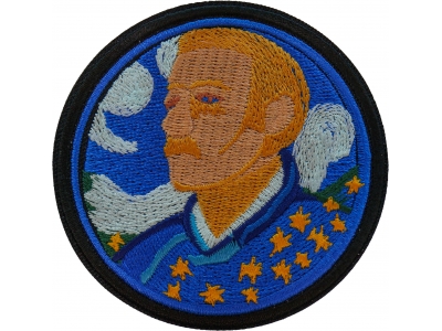 Van Gogh Nut Cake Patch Embroidered
