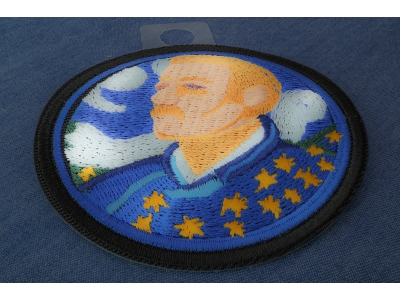 Van Gogh Nut Cake Patch Embroidered