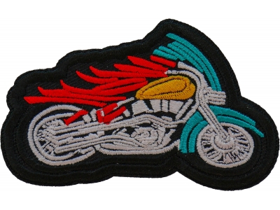 Indian Biker Patch Embroidered