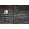 Motorcycle Jacket/Vest Embroidered Biker Patch - Biker on Motorcycle Patch shown on leather vest