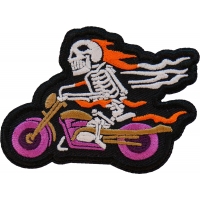 Skelo Rider Biker Patch Embroidered