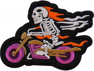 Skelo Rider Biker Patch Embroidered