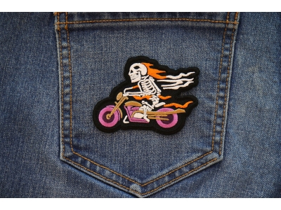 Skelo Rider Biker Patch Embroidered