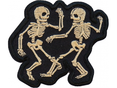 No Evil Skulls Patch - Hear See Speak Skeleton Skull - Iron On Punk Goth  Patches 