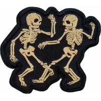 Rave Skeletons Dancing Patch Embroidered