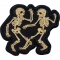 Rave Skeletons Dancing Patch