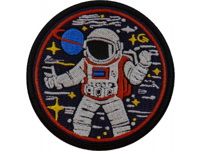 Space Cowboy Astronaut Patch Embroidered