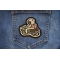 EMT Biker on Motorcycle Patch shown on jeans