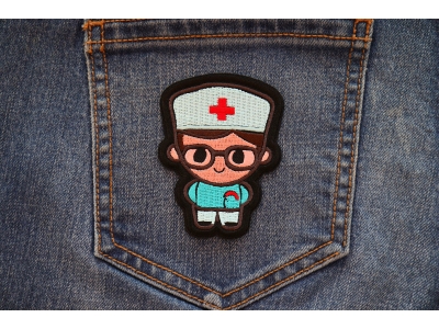 Male Nurse Patch Embroidered