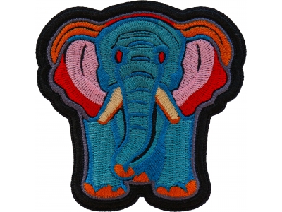 Holly Elephant Patch Embroidered