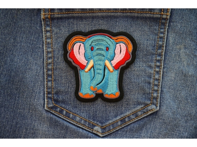 Holly Elephant Patch Embroidered