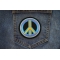 Peace Arrow Patch shown on jeans