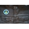 Peace Arrow Patch, Hippie Patches shown on leather vest