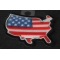 USA Patriotic Patch diagonal view
