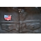 USA Patriotic Patch, Flag Patches shown on leather vest