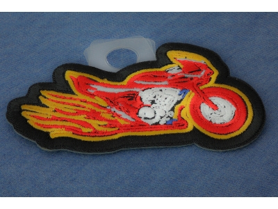 Flaming Crotch Rocket Motorcycle Patch