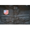 USA Shield Patch, Flag Patches shown on leather vest