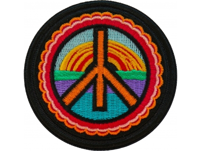 Hippie Peace Patch Embroidered