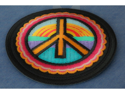 Hippie Peace Patch Embroidered