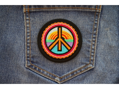 Hippie Peace Patch Embroidered