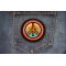 Hippie Peace Patch shown on jeans