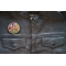 Hippie Flower Peace Patch, Hippie Patches shown on leather vest
