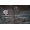 Hippie Daisies Peace Patch, Hippie Patches shown on leather vest