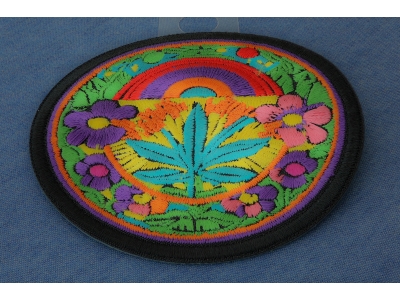 Hippie Pot LeafPatch Embroidered