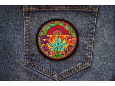 Hippie Pot LeafPatch Embroidered