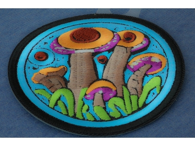 Psychedelic Shrooms Patch Embroidered