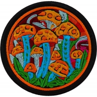 Psychedelic Mushrooms Patch Embroidered