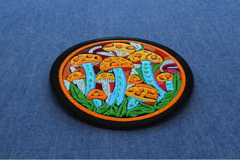 Psychedelic Mushrooms Patch Embroidered