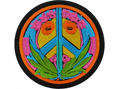 Colorful Peace Patch Embroidered