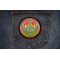 Hippie Peace Patch shown on jeans