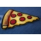 Pizza Slice Iron on Patch diagonal view