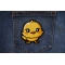 Baby Chick Patch shown on jeans