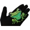 Cute Frog Patch shown on hand for size comparison