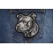 Sweet Pitbull Patch shown on jeans