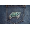 Sea Turtle Patch shown on jeans