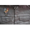 Rooster Cock Patch shown on leather vest